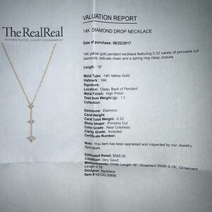 💛14k Yellow Gold Chain with .22 carats of princess cut diamonds ✨ 💛